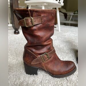 Freebird by Steven Distressed Leather Boots size 7
